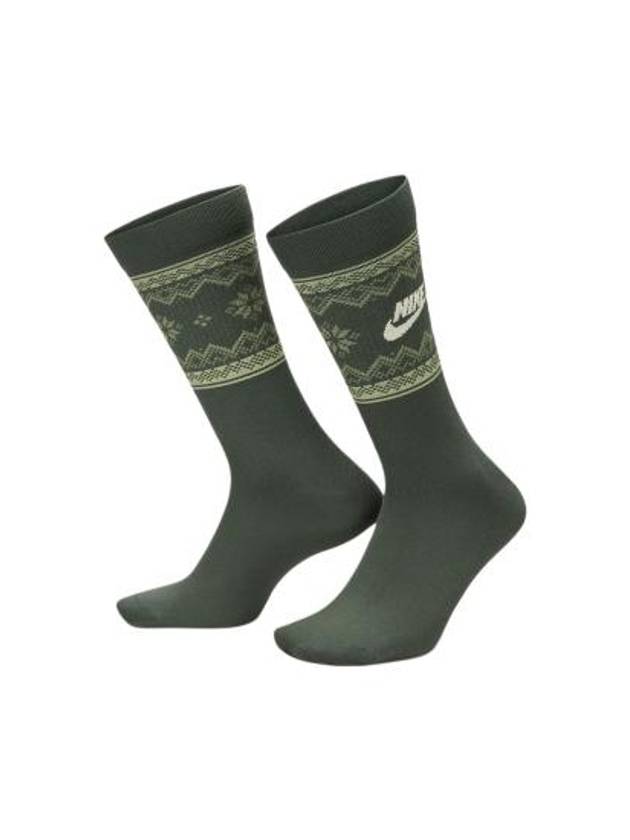 Everyday Essential Crew Socks 1 Pair Vintage Green - NIKE - BALAAN 3