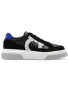 Gancini Outline Low-Top Sneakers Black - SALVATORE FERRAGAMO - BALAAN 2