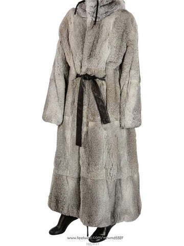 39 Margiela Unisex Rabbit Mink Fur Mustang Leather Long Coat - MAISON MARGIELA - BALAAN 1