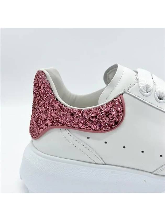 Court Trainer Glitter Tab Low Top Sneakers White - ALEXANDER MCQUEEN - BALAAN 4