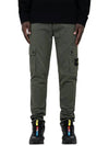 Compass Badge Cargo Straight Pants Green - STONE ISLAND - BALAAN 2