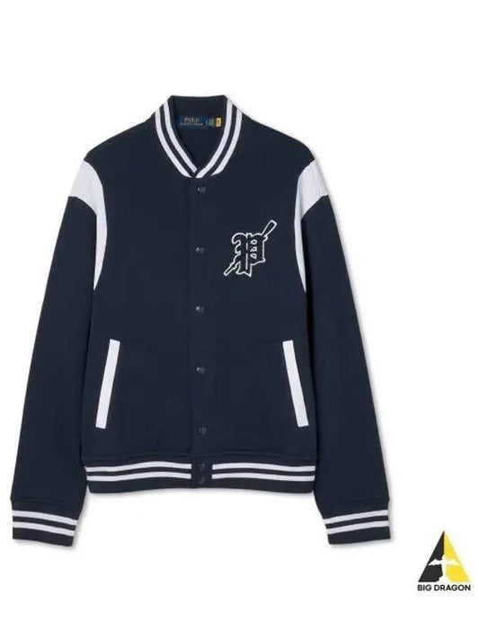 fleece baseball jacket navy - POLO RALPH LAUREN - BALAAN 1