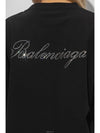 Logo Print Short Sleeve T-Shirt Black - BALENCIAGA - BALAAN 3