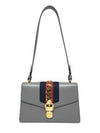 Women s 421882 Sylvie Small Gray Shoulder Bag Strap - GUCCI - BALAAN 2