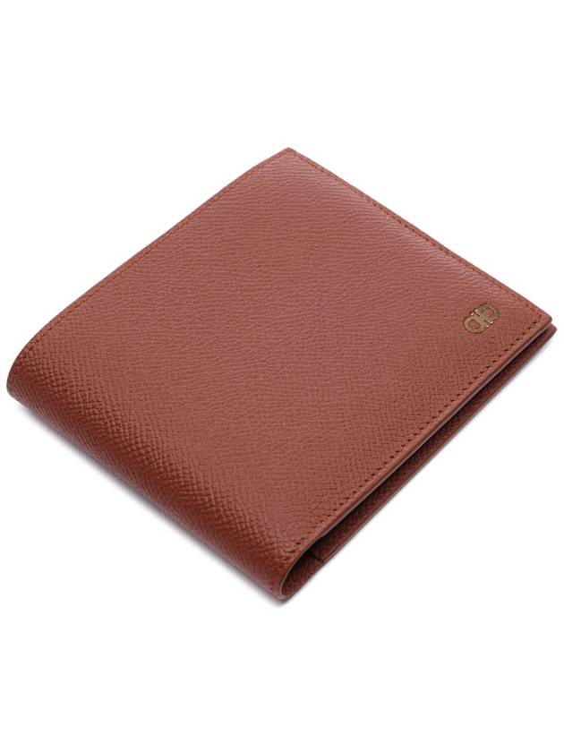 Gancini Half Wallet Brown - SALVATORE FERRAGAMO - BALAAN 6