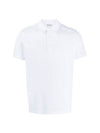 Men's Hidden Logo Polo Shirt White - MONCLER - BALAAN.