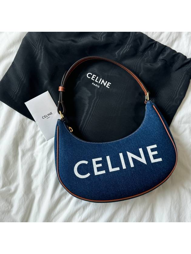 logo denim Abba shoulder bag - CELINE - BALAAN 2