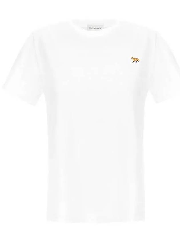 Baby Fox Patch Regular Short Sleeve T-Shirt White - MAISON KITSUNE - BALAAN 2