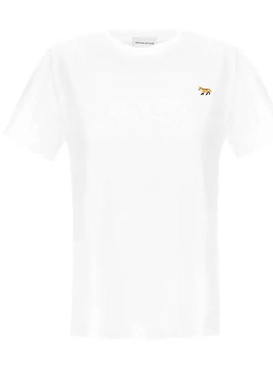 Baby Fox Patch Regular Short Sleeve T-Shirt White - MAISON KITSUNE - BALAAN 2