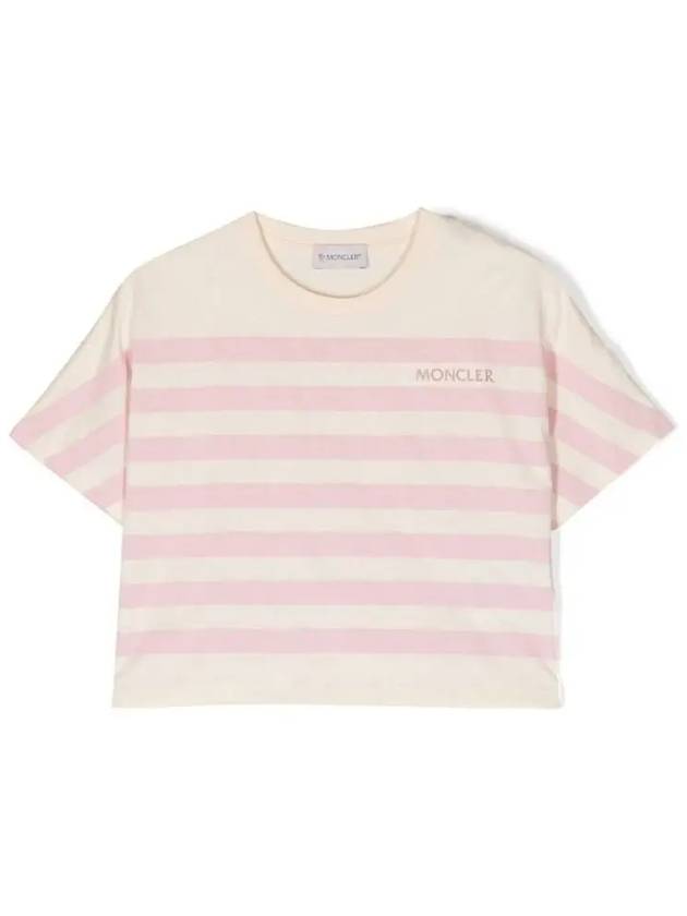 Kids Striped Short Sleeve T Shirt 8C00044899WA S05 - MONCLER - BALAAN 2