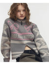 2 WAY RIBBON CROP KNIT ZIP UP GRAY - CPGN STUDIO - BALAAN 3