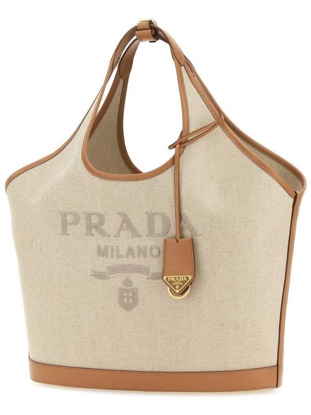 large logo embroidered tote bag 1BG472VOAH2DLI - PRADA - BALAAN 3