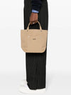 Small Horizontal Heavyweight Canvas Tote Bag Sand - A.P.C. - BALAAN 7