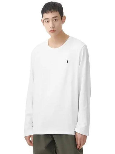 Liquid Cotton Long Sleeve Crew Neck Slip T Shirt White - POLO RALPH LAUREN - BALAAN 1