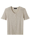 Aria Short Sleeve Cardigan Beige - A.P.C. - BALAAN 1