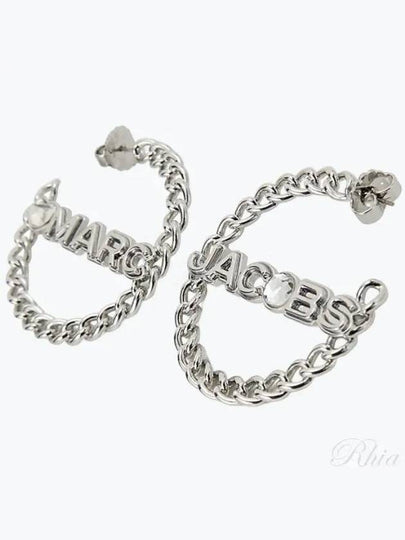 The Charmed Chain Hoops Earrings Silver - MARC JACOBS - BALAAN 2