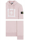 21SS 741565894 V0086 Box Logo Hooded Sweatshirt Rose Quartz Men’s T-shirt TJ - STONE ISLAND - BALAAN 5