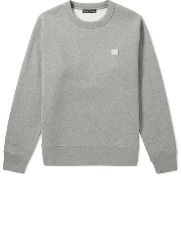 Fairview Face Patch Crew Neck Sweatshirt Grey - ACNE STUDIOS - BALAAN 2