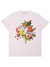 Golden Goose Printed T shirt Women s Pink Tropical Print Short Sleeve - GOLDEN GOOSE - BALAAN 2