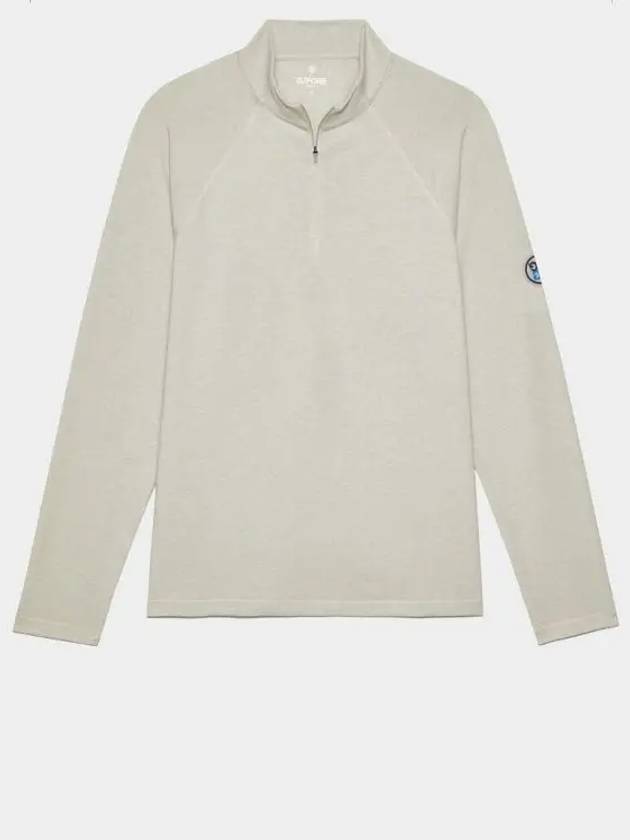 Luxe Half Zip Long Sleeve T-Shirt Grey - G/FORE - BALAAN 2