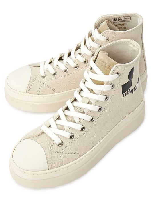 Austen High Top Sneaker Beige - ISABEL MARANT - BALAAN 2