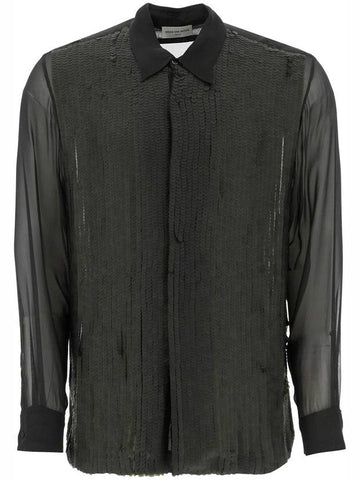 sequined shirt with - DRIES VAN NOTEN - BALAAN 1