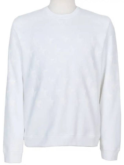 Star Print Sweatshirt White - VALENTINO - BALAAN 2