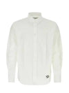 Embroidered Logo Long Sleeve Shirt White - MAISON KITSUNE - BALAAN 2