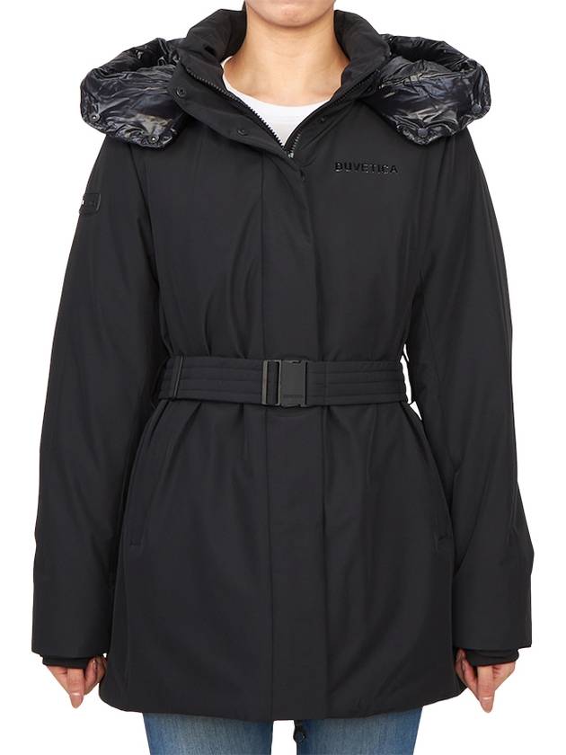 Dipeo Down Hooded Jacket Black - DUVETICA - BALAAN 3