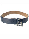 Classic FF Buckle Leather Belt Black - FENDI - BALAAN 4