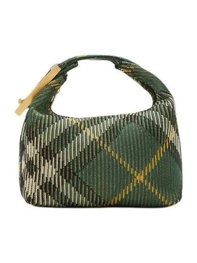 Peg Medium Check Pattern Duffel Bag Green - BURBERRY - BALAAN 2