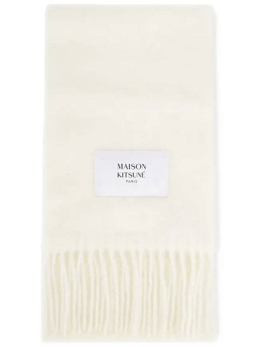 Men's Logo Milk Muffler LM06206WA0022 MK - MAISON KITSUNE - BALAAN 1