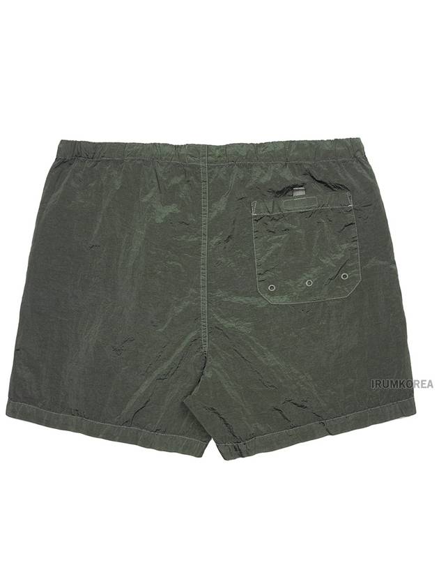 Patch Logo Nylon Swim Shorts Military Green - STONE ISLAND - BALAAN 3