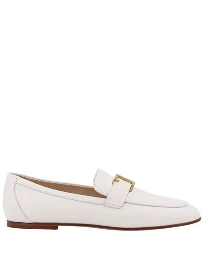 T Timeless Leather Loafers White - TOD'S - BALAAN 2