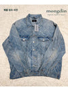 Logo Print Denim Jacket Blue - BALENCIAGA - BALAAN 6