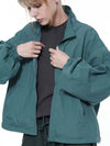 Women s SCWJ GN Seersucker Crop Windbreaker Jumper Green - CHANCE'S NOI - BALAAN 9