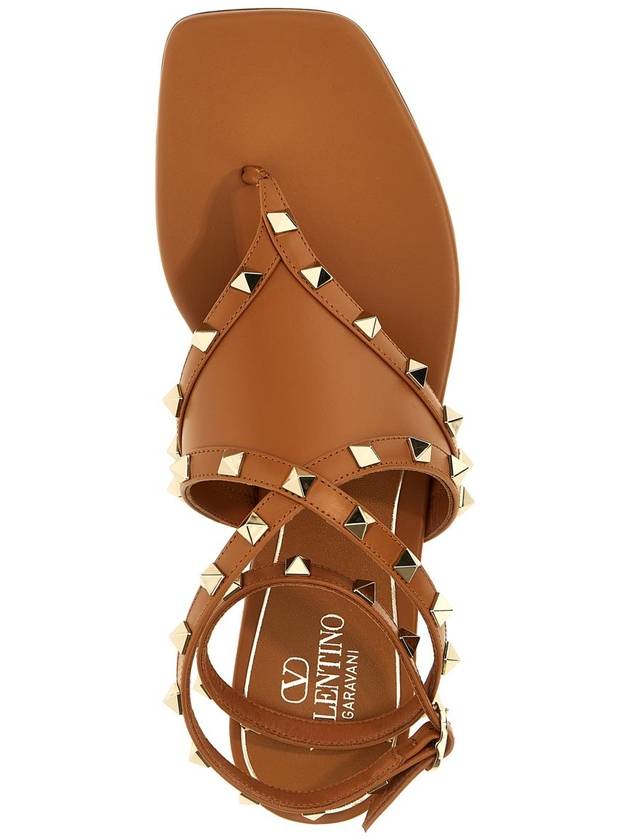 Women's Flat Sandals Brown - VALENTINO - BALAAN 5