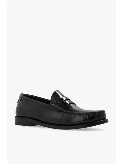 Women's Monogram Le Penny Loafer Black - SAINT LAURENT - BALAAN 2