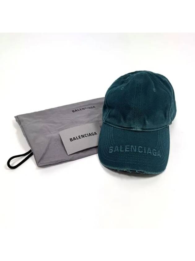 Women s Blue Logo Visor Cap 673318410B20444 - BALENCIAGA - BALAAN 1