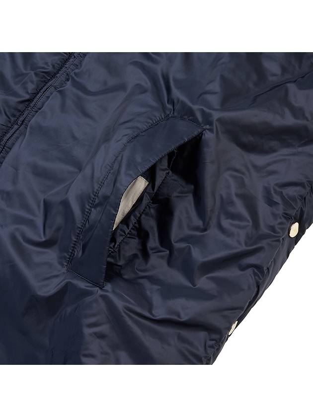 Women's Cezanne Reversible Water Repellant Canvas Padding Midnight Blue - MAX MARA - BALAAN 10