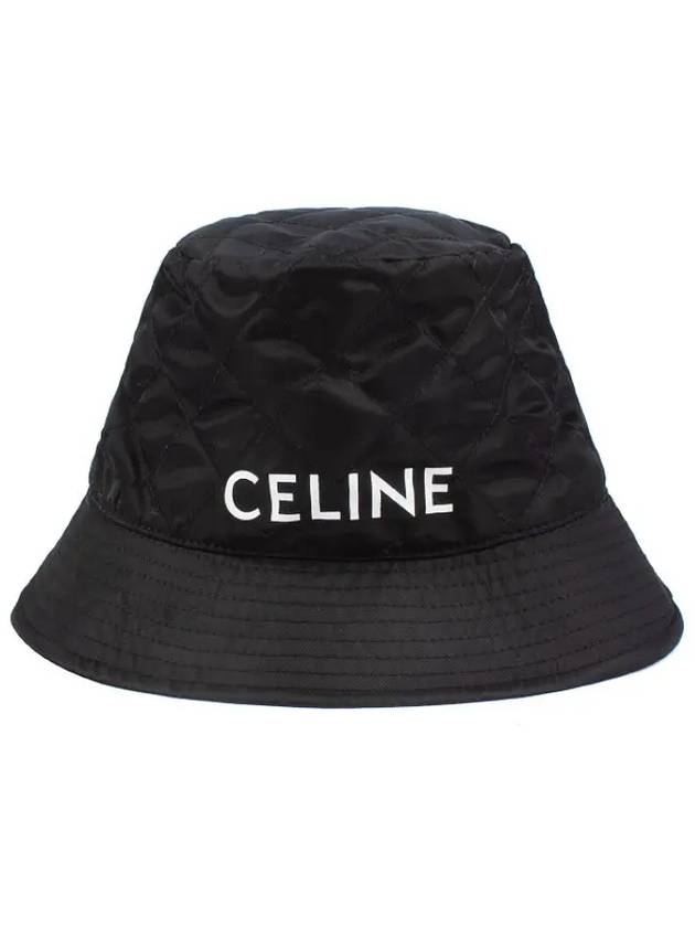 Logo Quilting Nylon Bucket Hat Black - CELINE - BALAAN 2