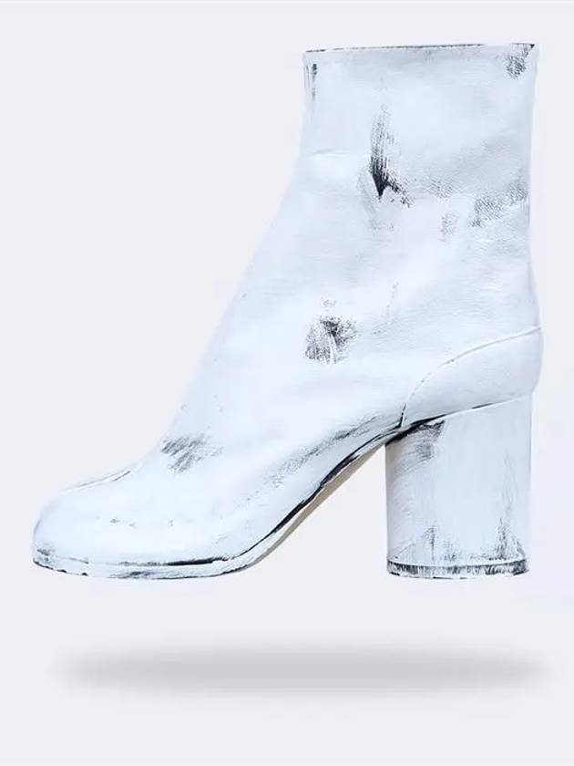 Paint Tabi Ankle Middle Boots White - MAISON MARGIELA - BALAAN.