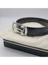 Horseshoe Buckle Reversible Leather Belt Black Brown - MONTBLANC - BALAAN 7