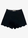 Viscose Velvet Shorts Black - SAINT LAURENT - BALAAN 2