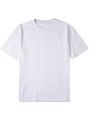 Men's Logo Patch Back Short Sleeve T-Shirt White - TEN C - BALAAN 10