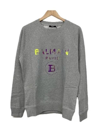 Logo Sweatshirt Grey - BALMAIN - BALAAN 2