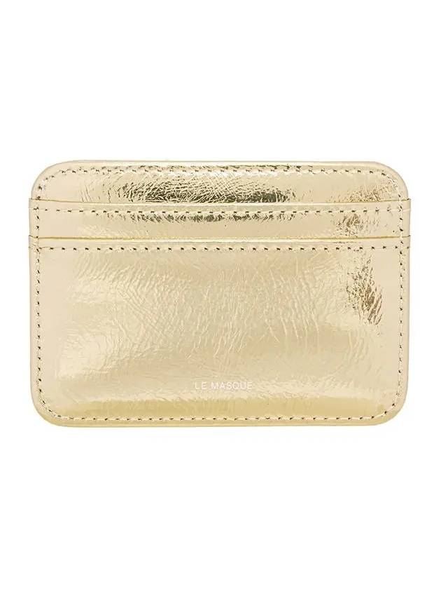 Daisy Slim Mini Transportation Card Wallet Shine Gold - LE MASQUE - BALAAN 3