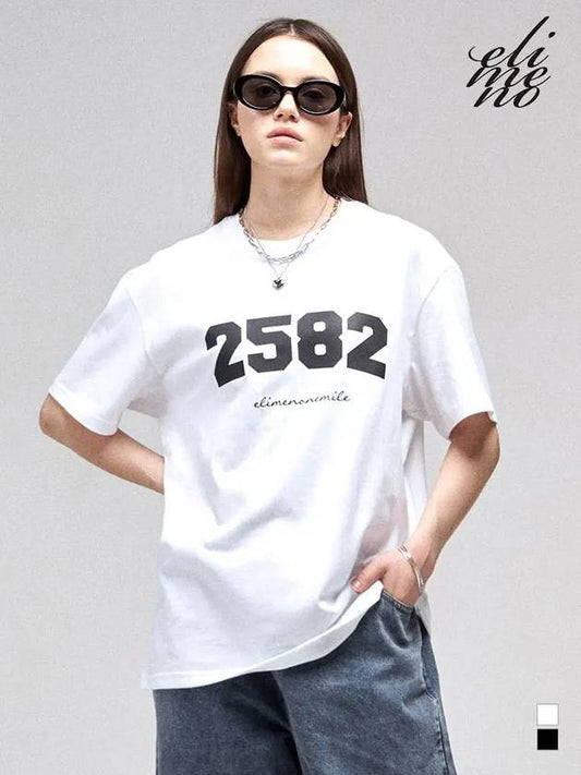 EL Culture 2582 Overfit Short Sleeve Tee White - ELIMENO - BALAAN 2