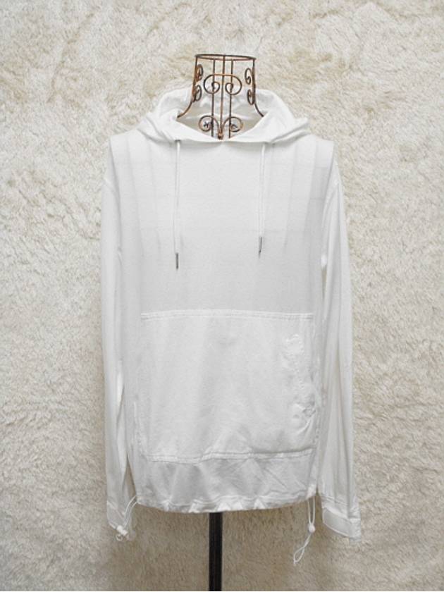 Y 3 Yohji Yamamoto white string hood - Y-3 - BALAAN 1