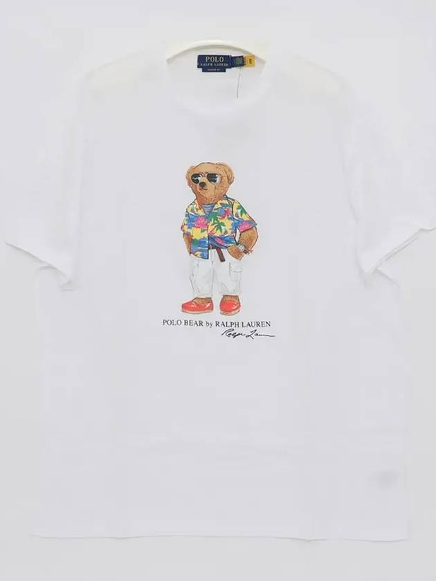 Polo Bear Print Short Sleeve T-Shirt White - POLO RALPH LAUREN - BALAAN 3